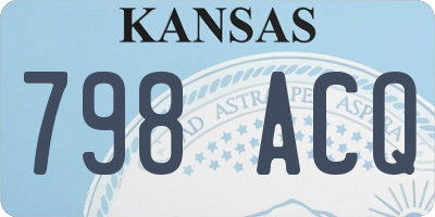 KS license plate 798ACQ