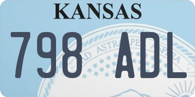 KS license plate 798ADL