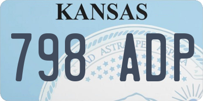 KS license plate 798ADP