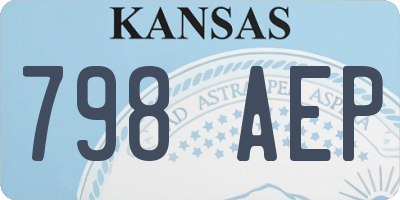 KS license plate 798AEP