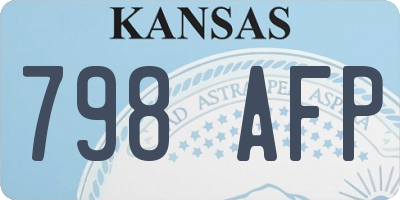 KS license plate 798AFP