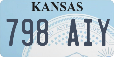 KS license plate 798AIY