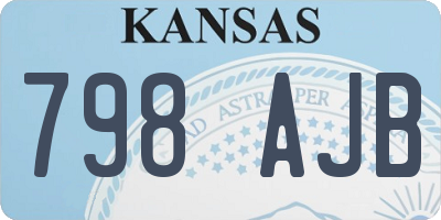 KS license plate 798AJB