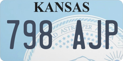 KS license plate 798AJP