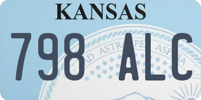 KS license plate 798ALC