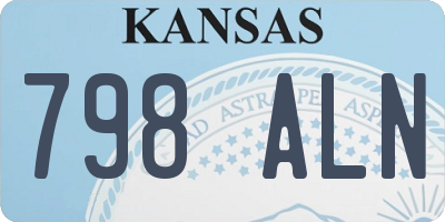KS license plate 798ALN