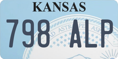 KS license plate 798ALP