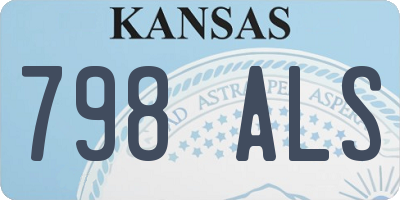 KS license plate 798ALS