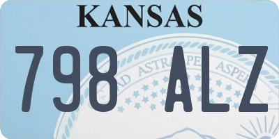 KS license plate 798ALZ