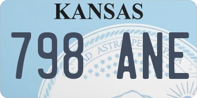 KS license plate 798ANE