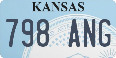 KS license plate 798ANG
