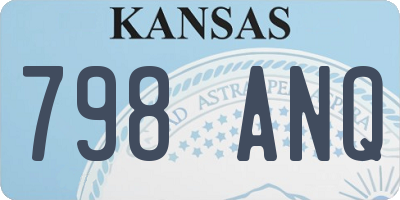 KS license plate 798ANQ