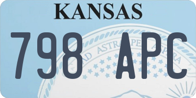 KS license plate 798APC
