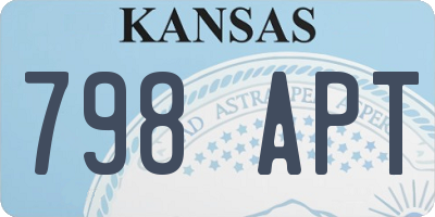 KS license plate 798APT