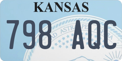 KS license plate 798AQC