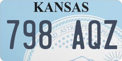 KS license plate 798AQZ