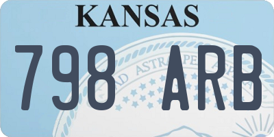 KS license plate 798ARB