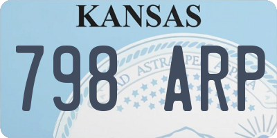 KS license plate 798ARP