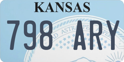 KS license plate 798ARY