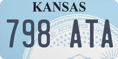 KS license plate 798ATA