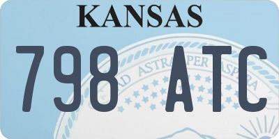 KS license plate 798ATC