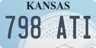 KS license plate 798ATI