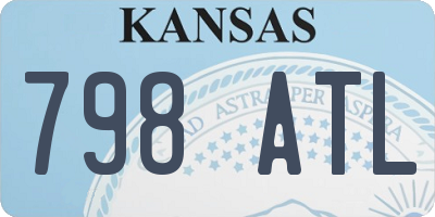 KS license plate 798ATL