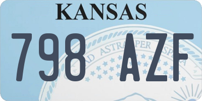 KS license plate 798AZF