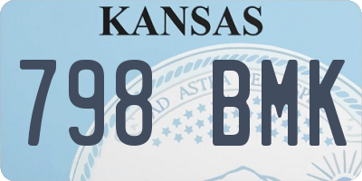 KS license plate 798BMK