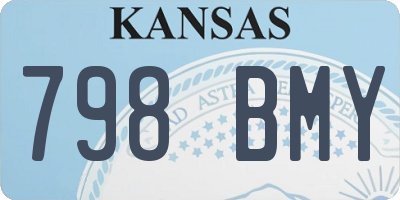 KS license plate 798BMY