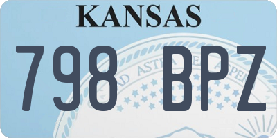 KS license plate 798BPZ