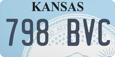 KS license plate 798BVC