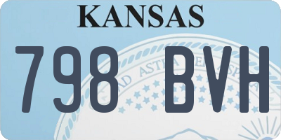 KS license plate 798BVH