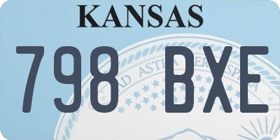 KS license plate 798BXE
