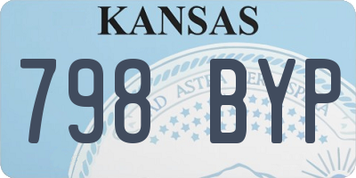 KS license plate 798BYP