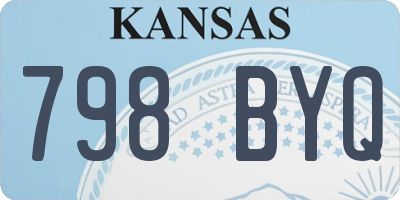 KS license plate 798BYQ