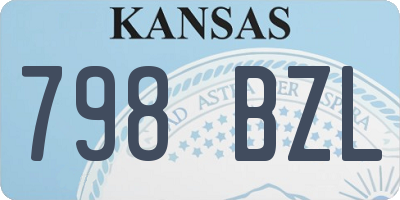 KS license plate 798BZL