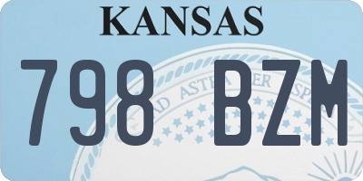 KS license plate 798BZM