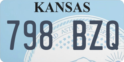 KS license plate 798BZQ