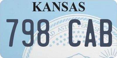 KS license plate 798CAB