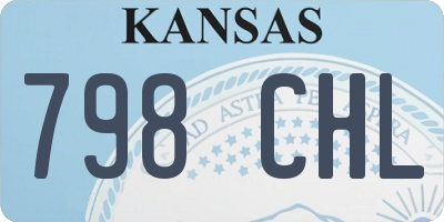 KS license plate 798CHL