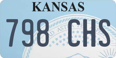 KS license plate 798CHS