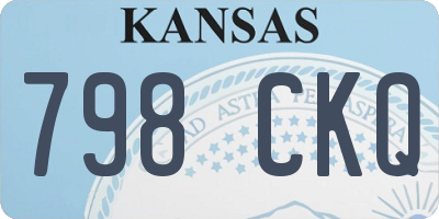 KS license plate 798CKQ