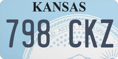 KS license plate 798CKZ