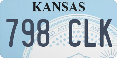 KS license plate 798CLK