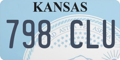 KS license plate 798CLU