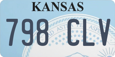 KS license plate 798CLV