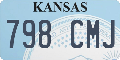 KS license plate 798CMJ