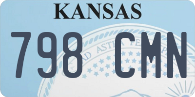 KS license plate 798CMN