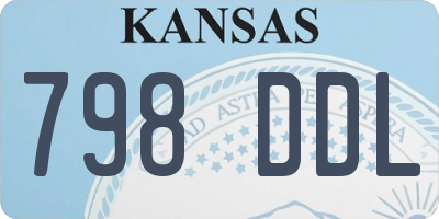 KS license plate 798DDL